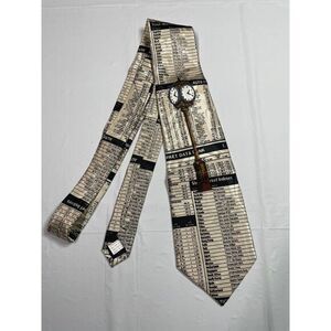 Fratello Men's Novelty Stock Market Statistics Necktie Unique Business Accessory